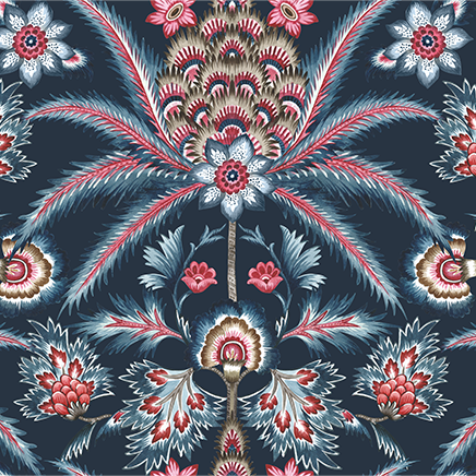 Ottoman Slate Grey Wallpaper