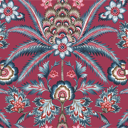 Ottoman Burgundy Wallpaper