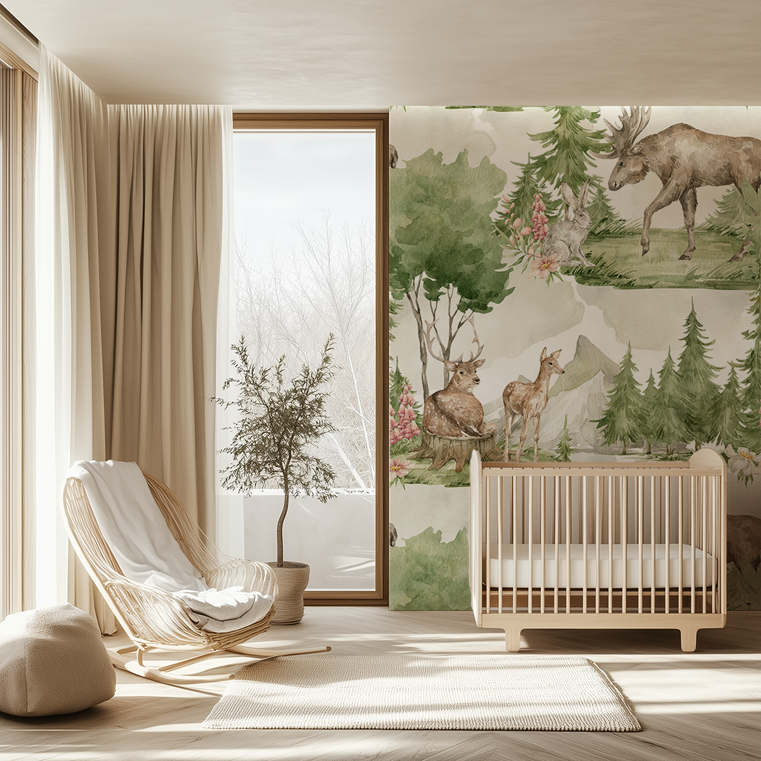 Deers in the Forest Wallpaper
