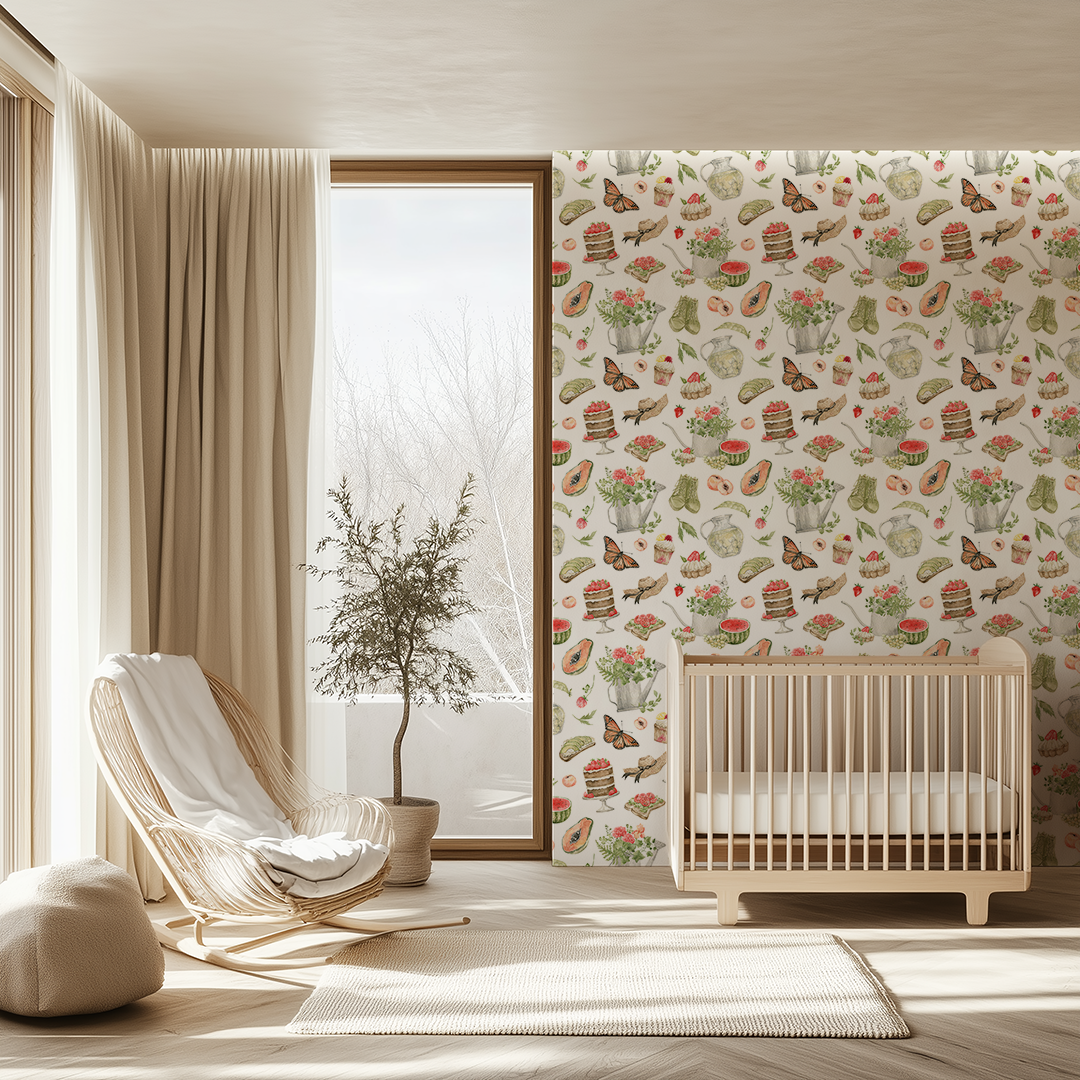 Shiloh Summer Garden Party Wallpaper