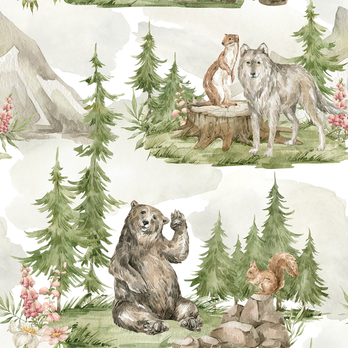 Hello Bear Wallpaper
