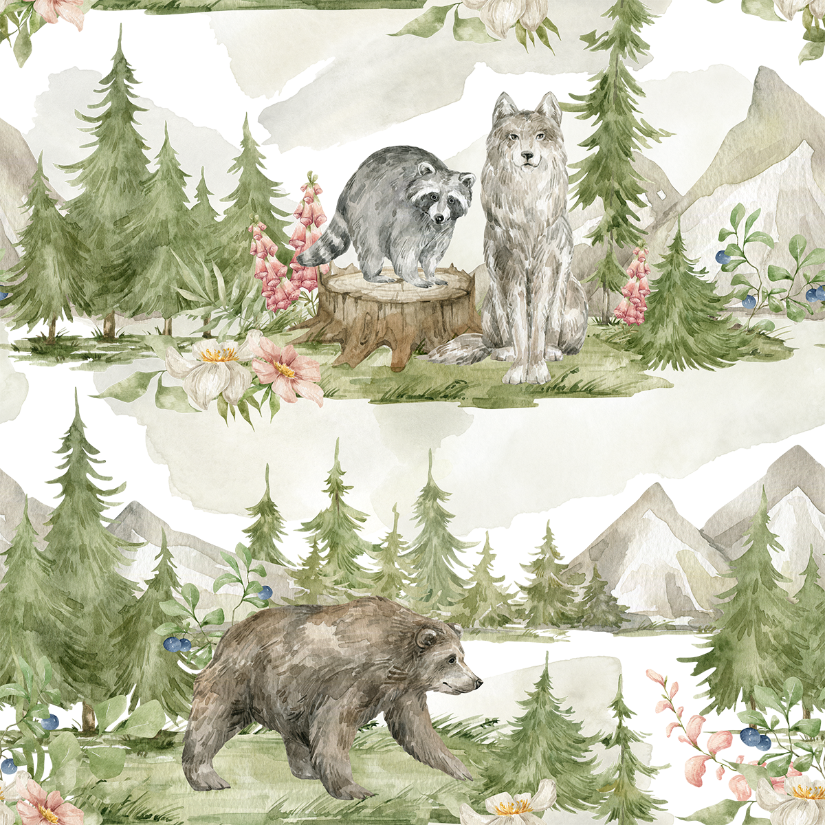 Forest Friends Wallpaper