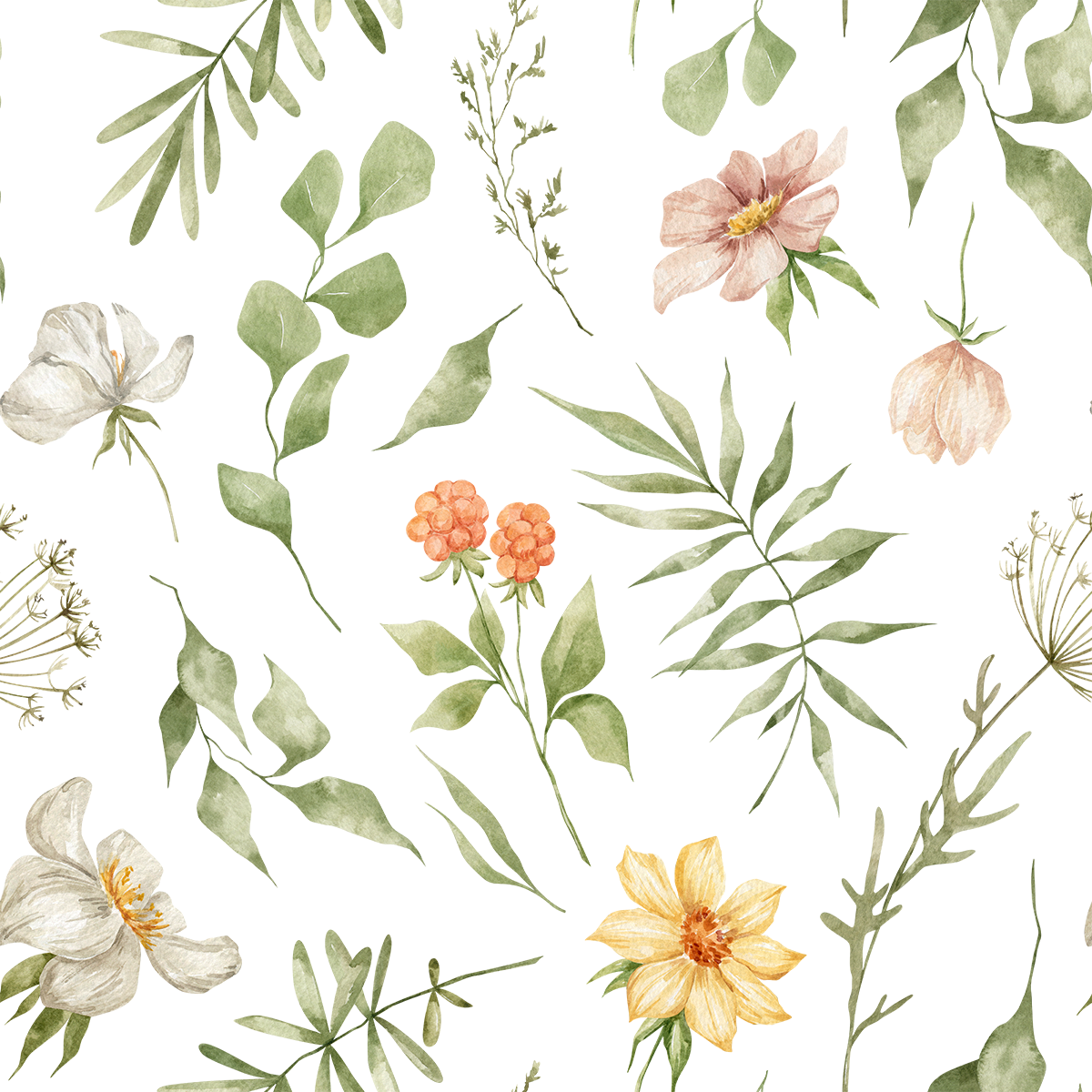 Forest Flora Wallpaper
