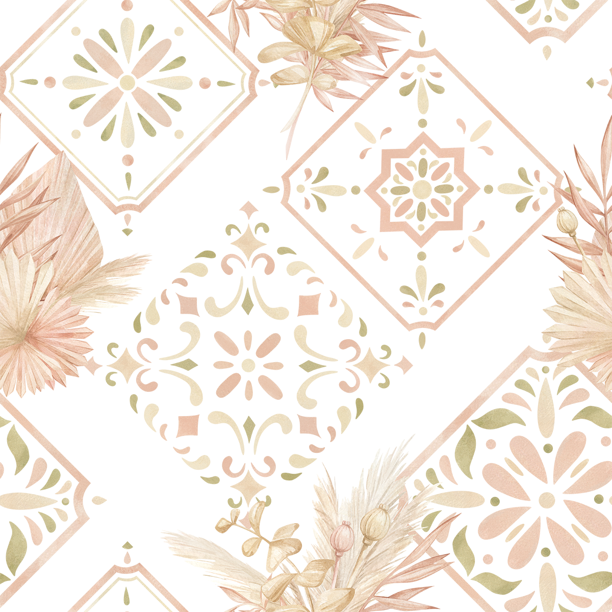 Light Pink Tile Wallpaper