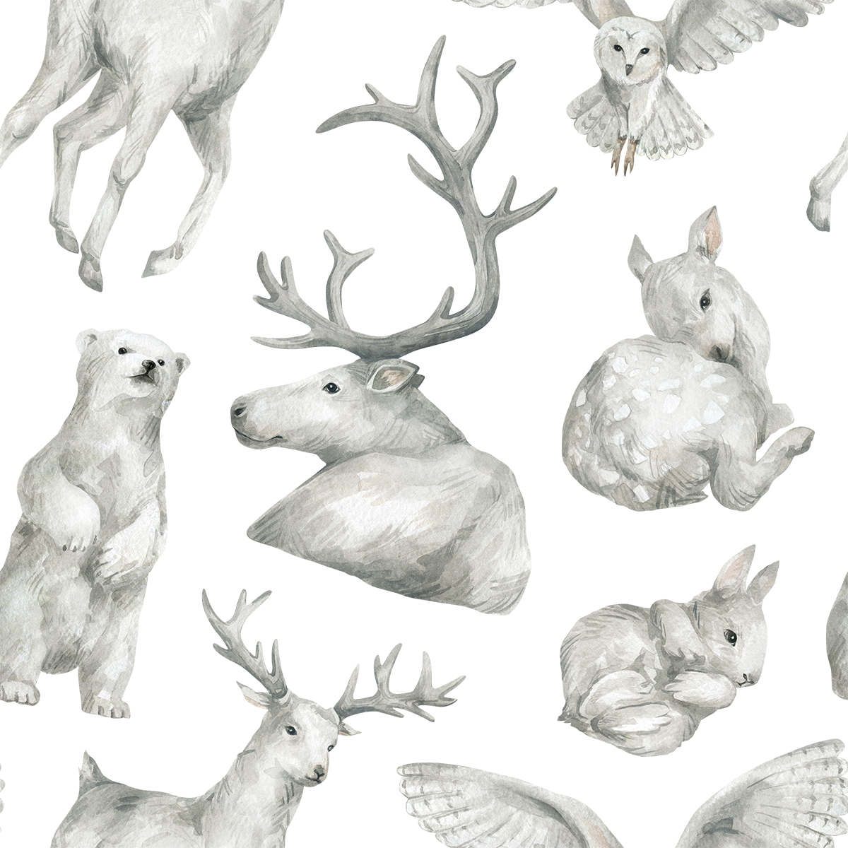 Winter Forest Animals Wallpaper