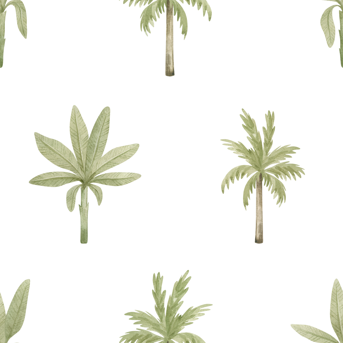 Baby Mixture of Palm Tree Wallpaper