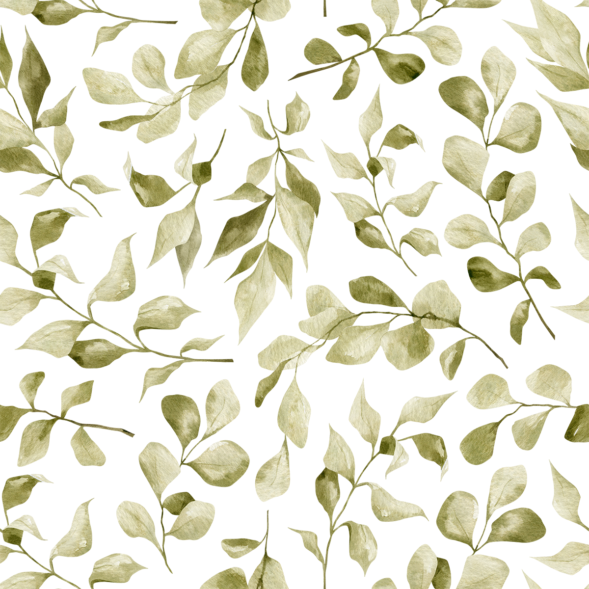 Adah - Grace Green Leaf Wallpaper