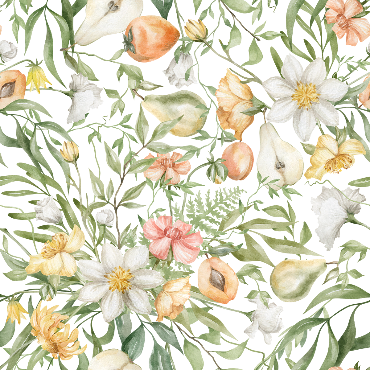Secret Garden Wallpaper Peach Wallpaper