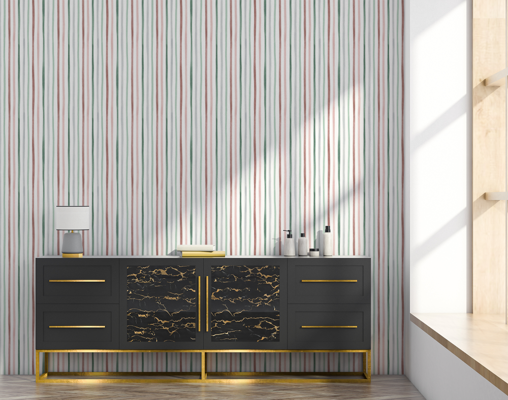 Striped Coastal Wallpaper
