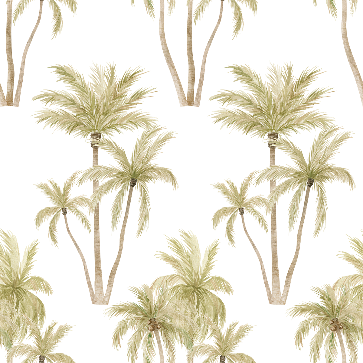 Trio of Palm Trees Wallpaper