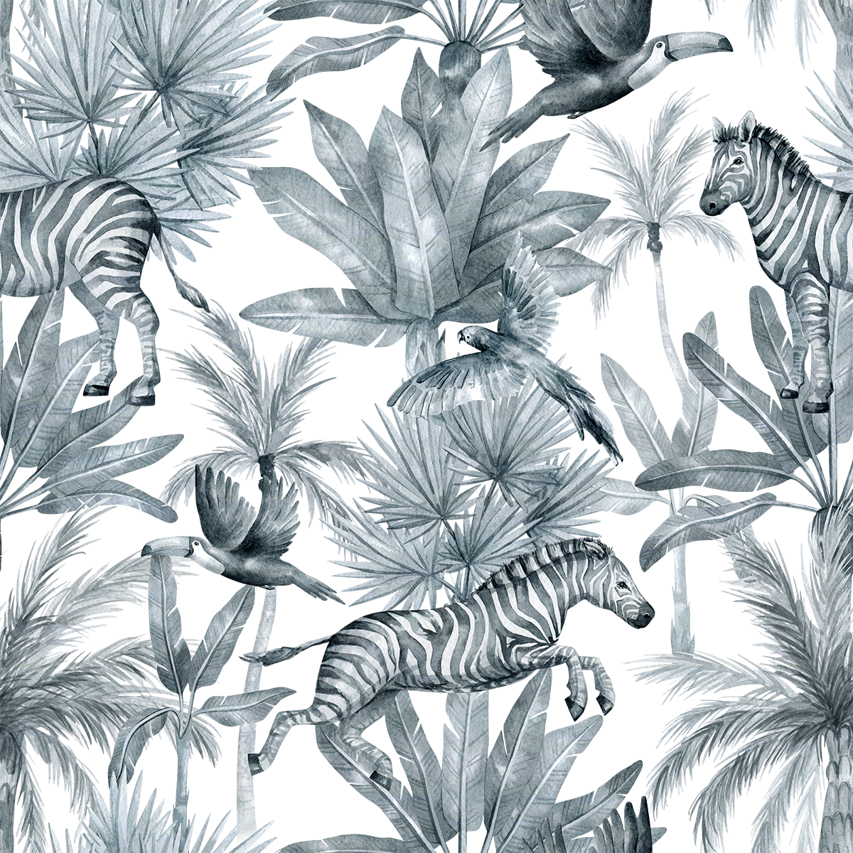 Leaping Zebra Wallpaper