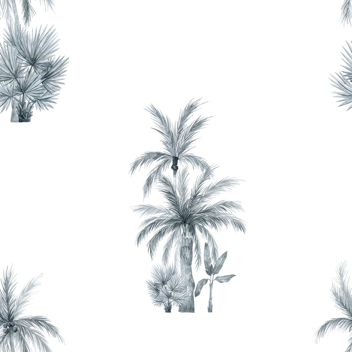 Silver Palm Trees Wallpaper