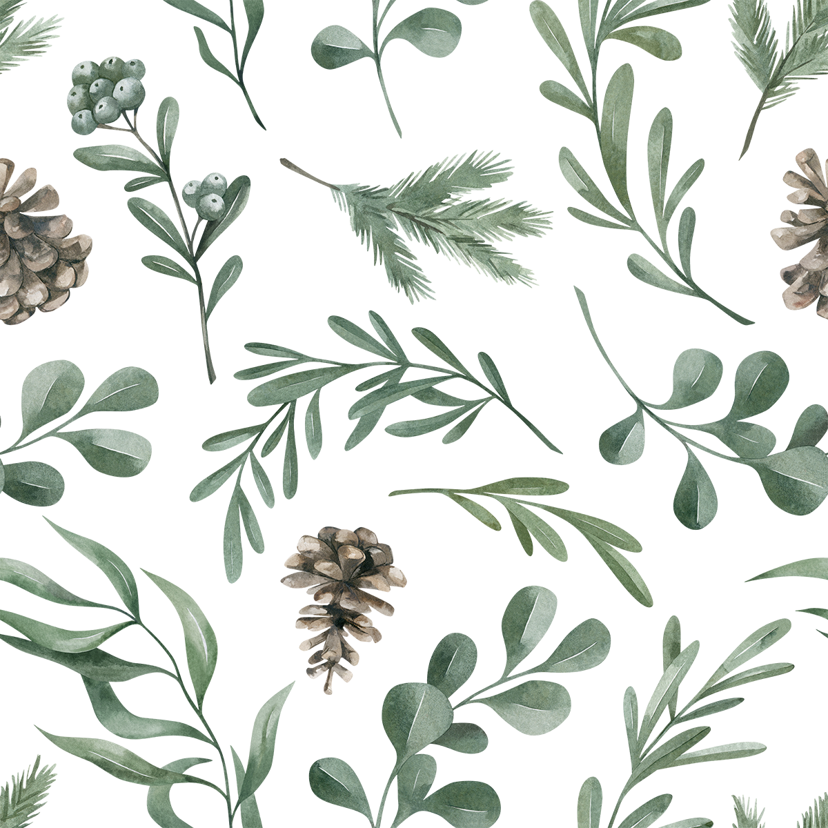 Pine cone Forest Wallpaper