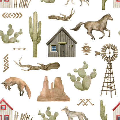Prairies with Wild Horses Wallpaper
