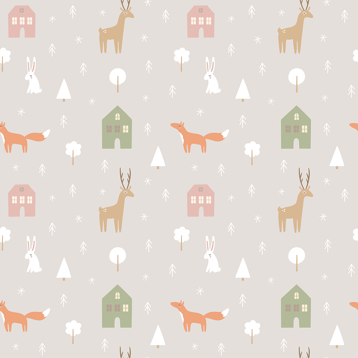 Doodle Abstract Gray Wallpaper