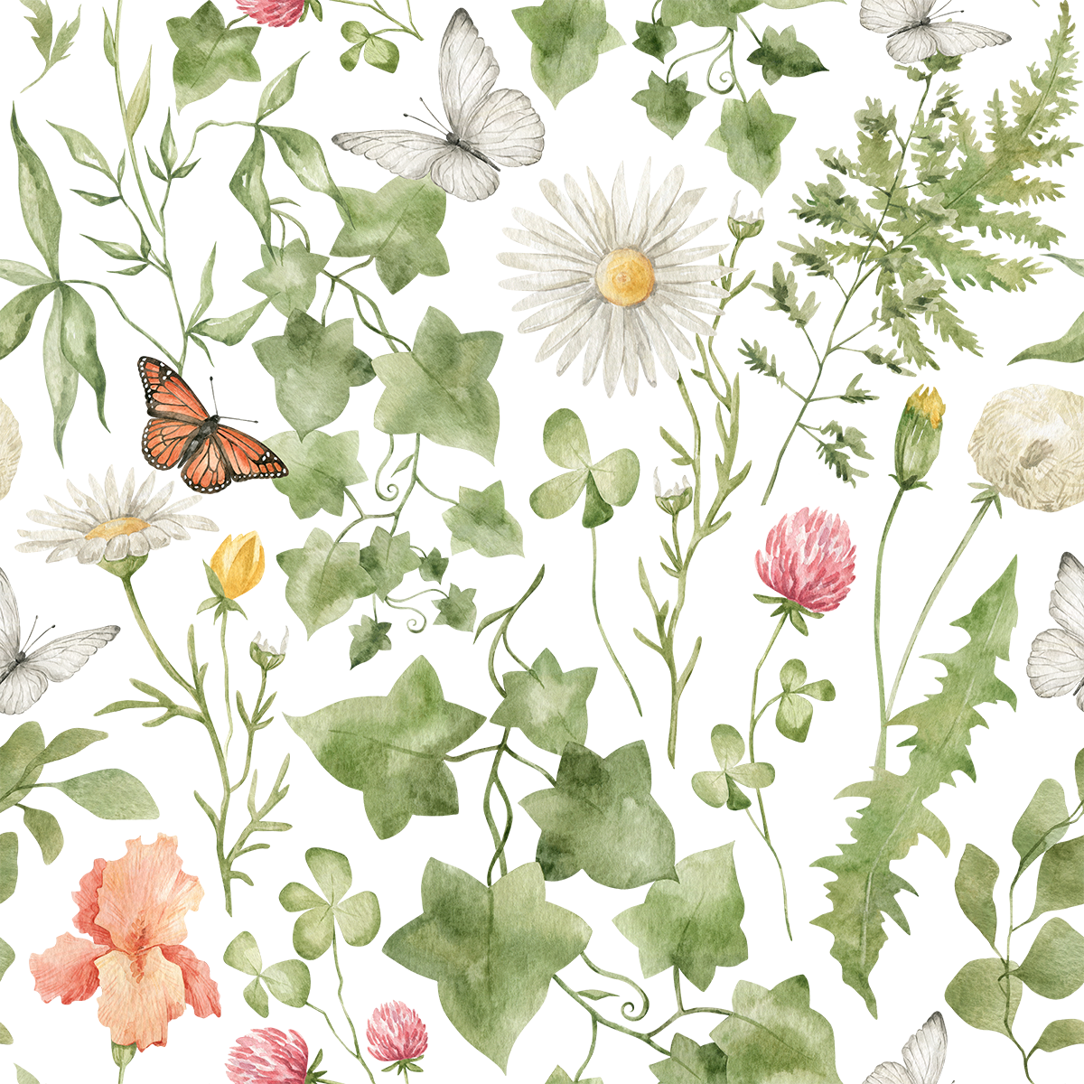 Shiloh Ivy Garden Plant Wallpaper