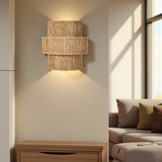Raffia Wall Sconce