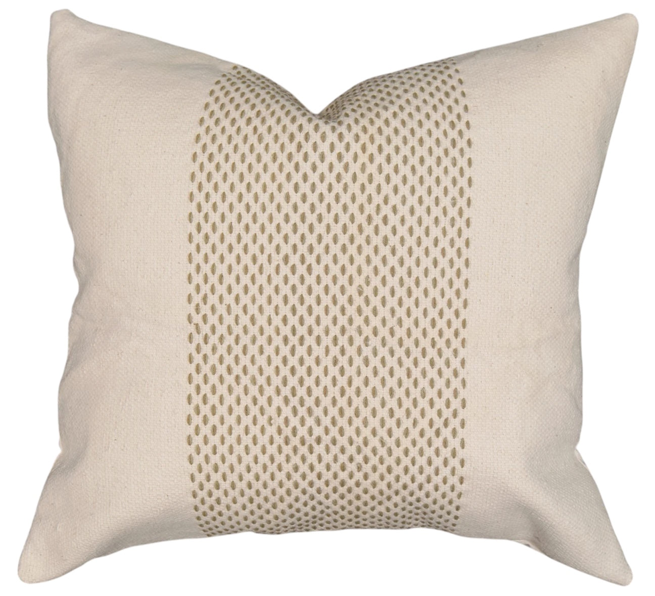Central Zen Pattern Jute Cushion Cover