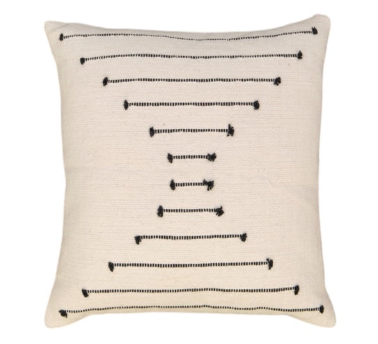Black Chevron Pattern Cushion Cover