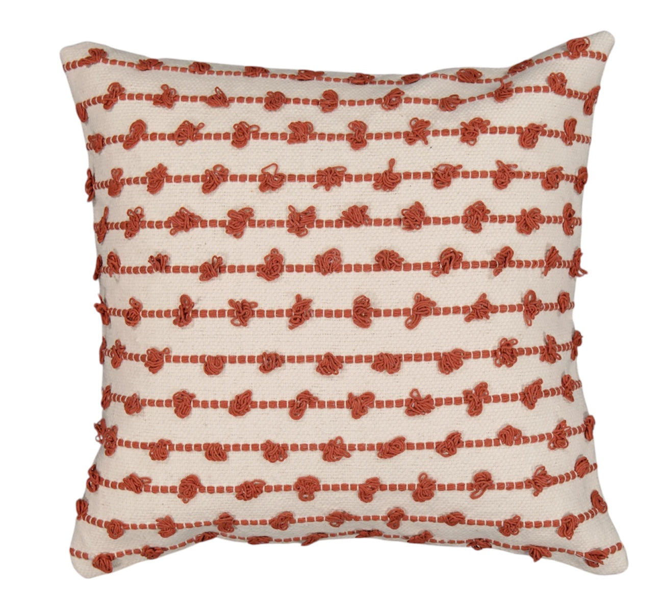 Terra Cotta Bobble Cushion Cover