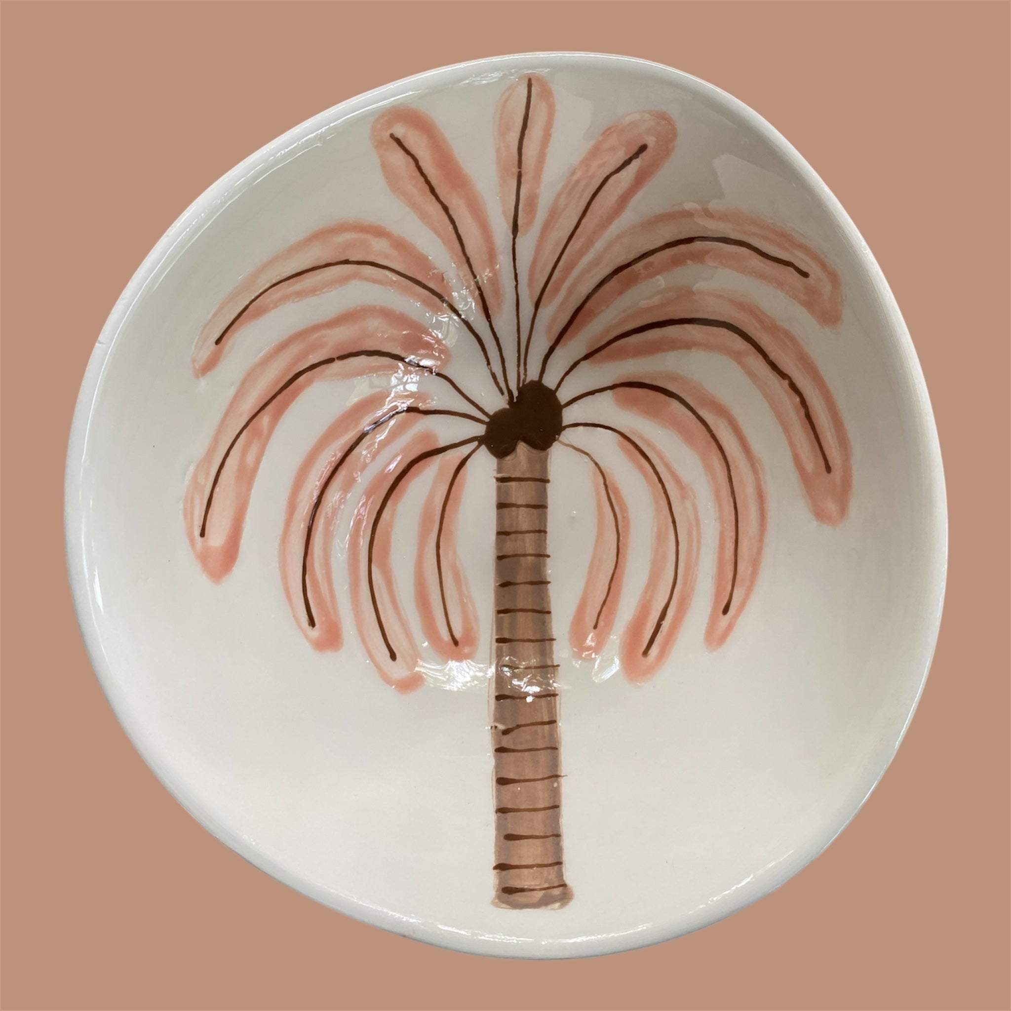 Palm Bowl in Soft Blush