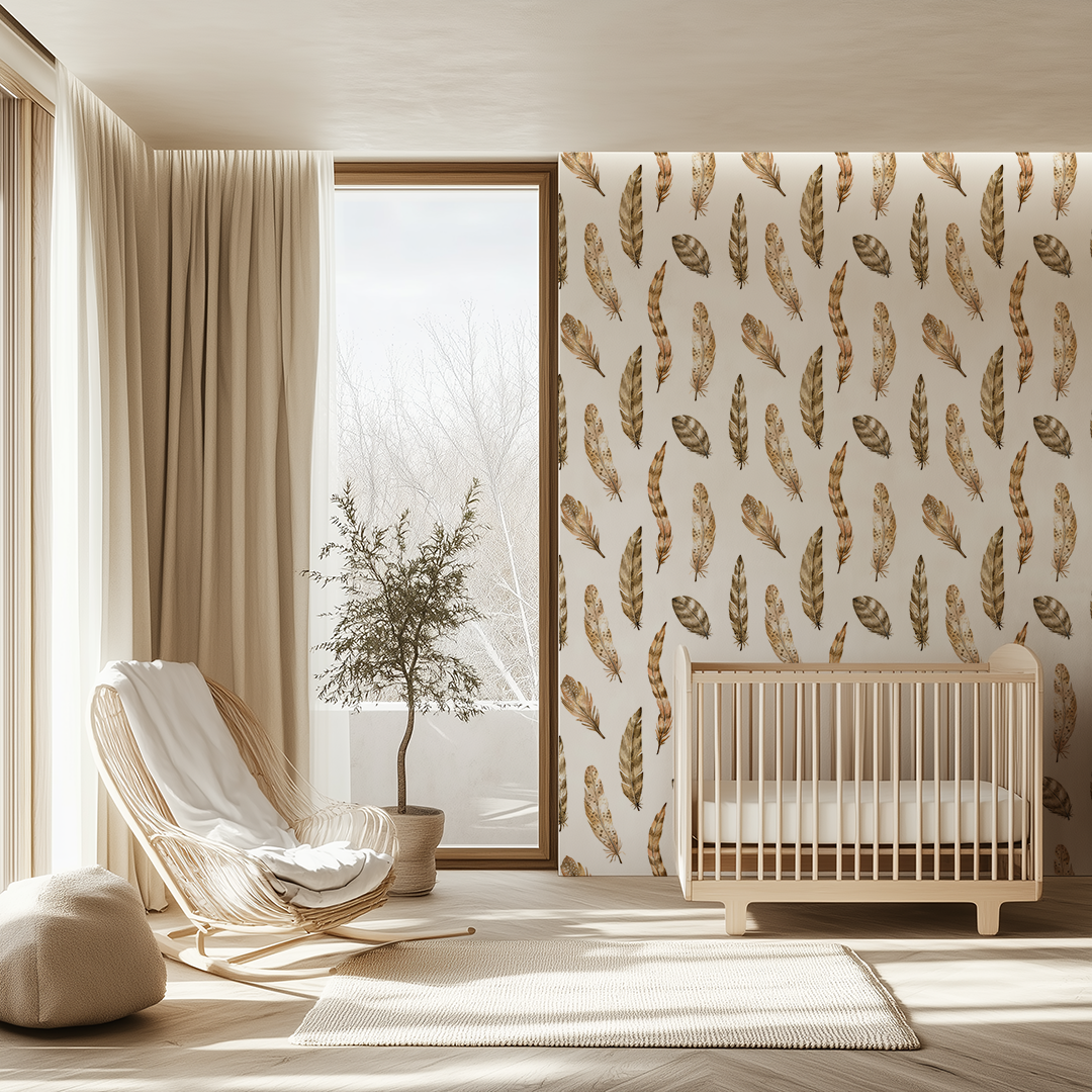 Prairies Wild Bird Feather Wallpaper