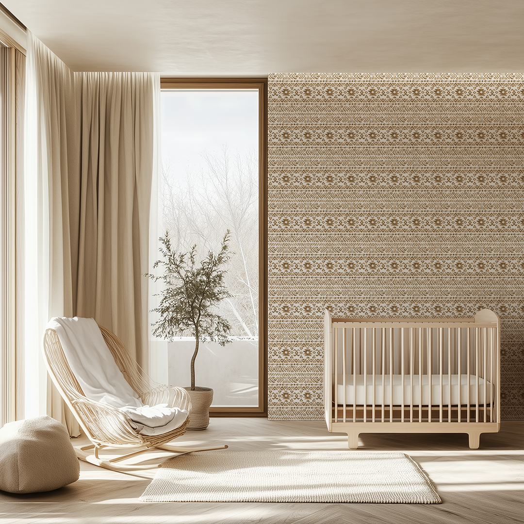 Prairies Watercolour Pattern Wallpaper