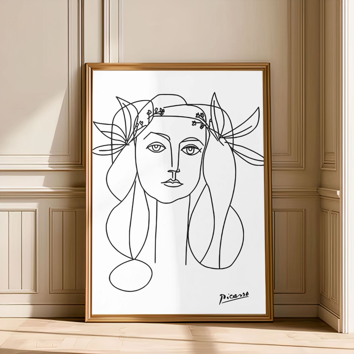 Picasso: Dreaming Lady Art Print