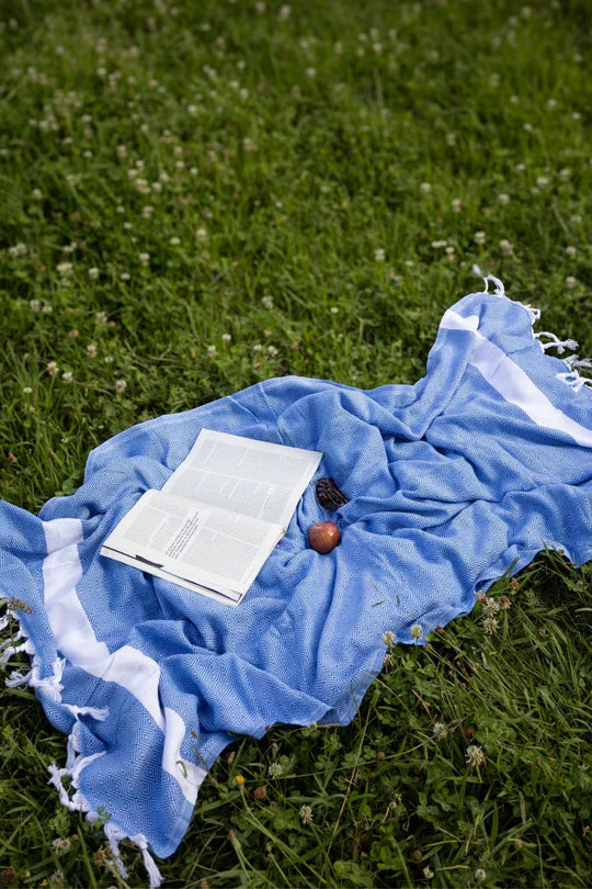 Dimanta Royal Blue Turkish Towel