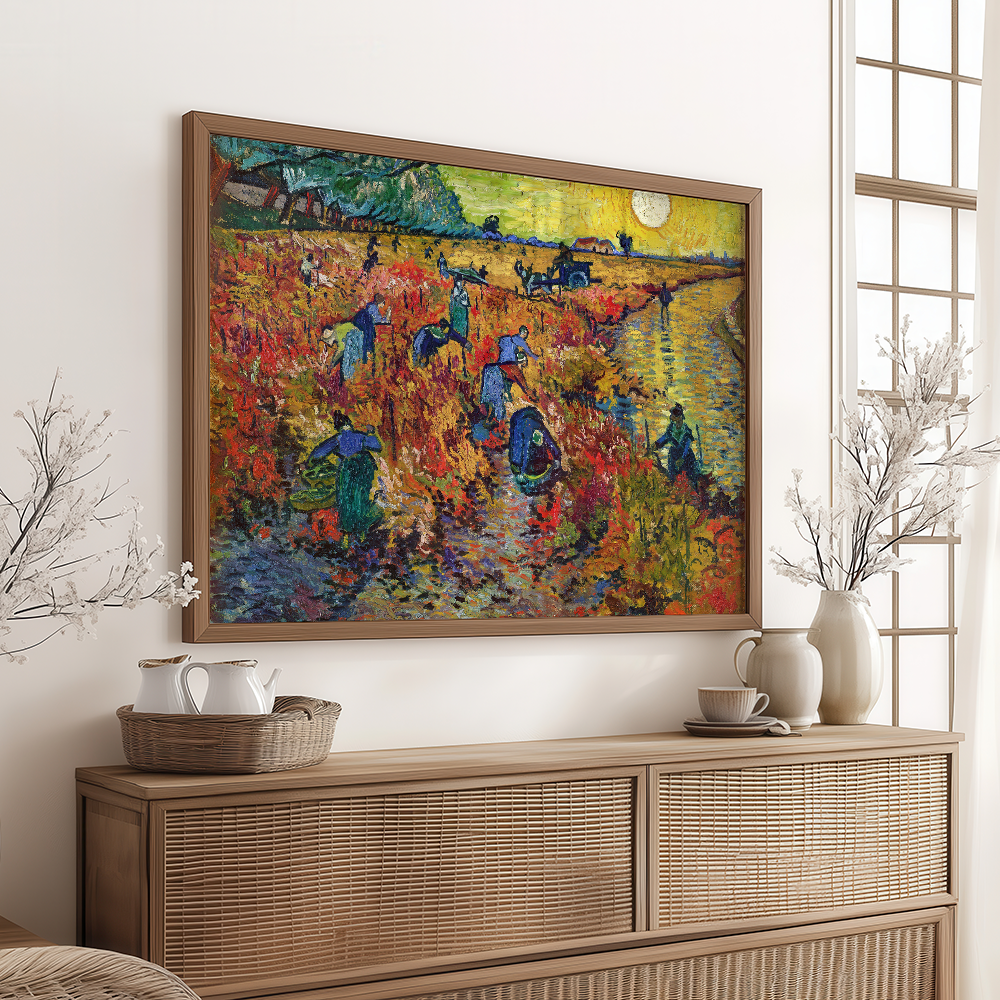 Van Gogh "The Red Vineyard" Art Print