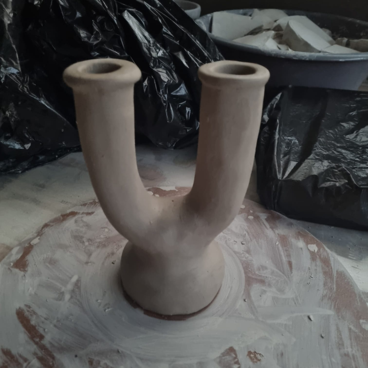 Pink Petal Candle Stick Holder