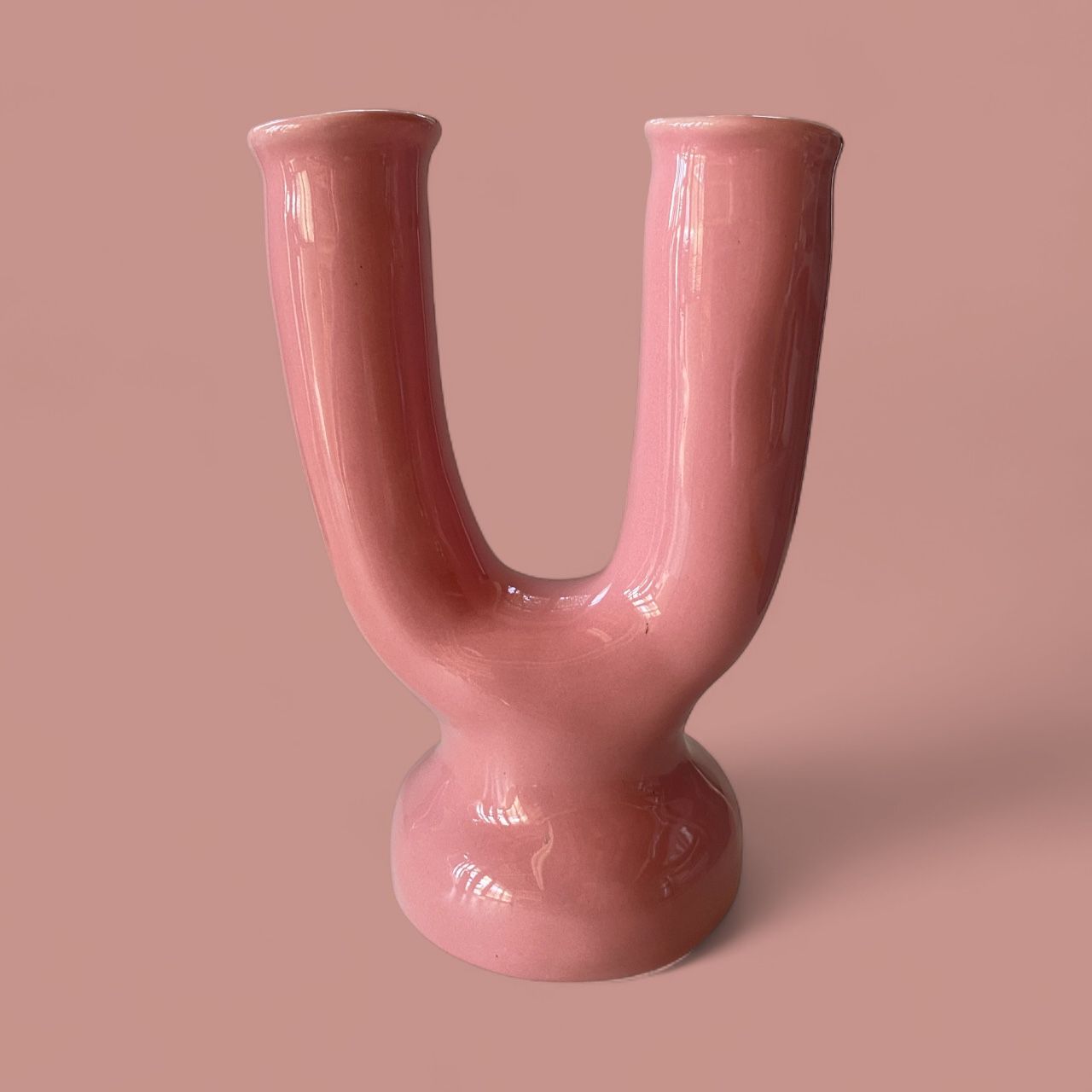 Pink Petal Candle Stick Holder