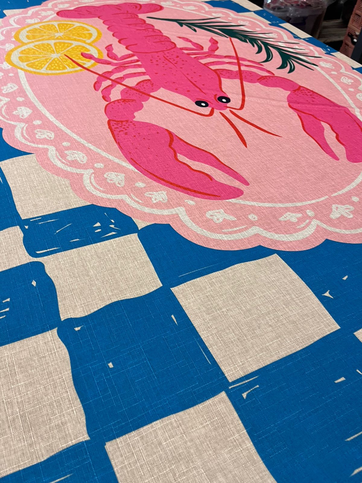 Skopelos Lobster Tablecloth