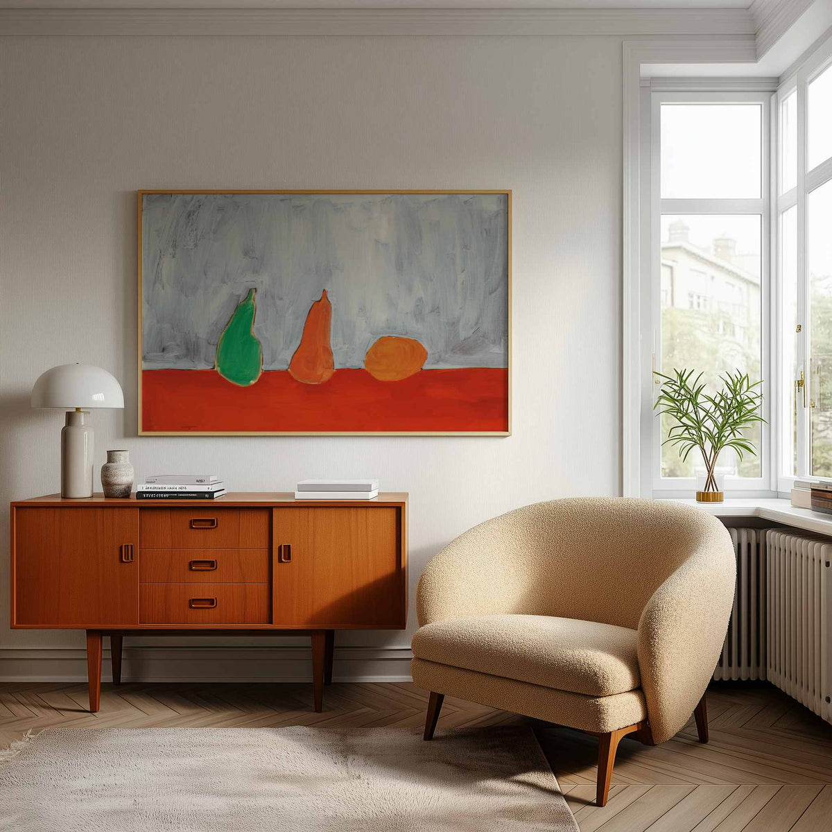 Fruits (Nature morte, poires, fond gris) (1954)