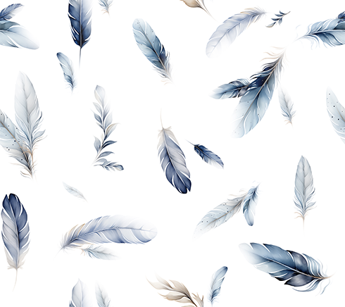 Feather White Wallpaper