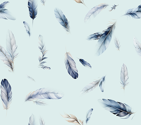 Feather Blue Wallpaper