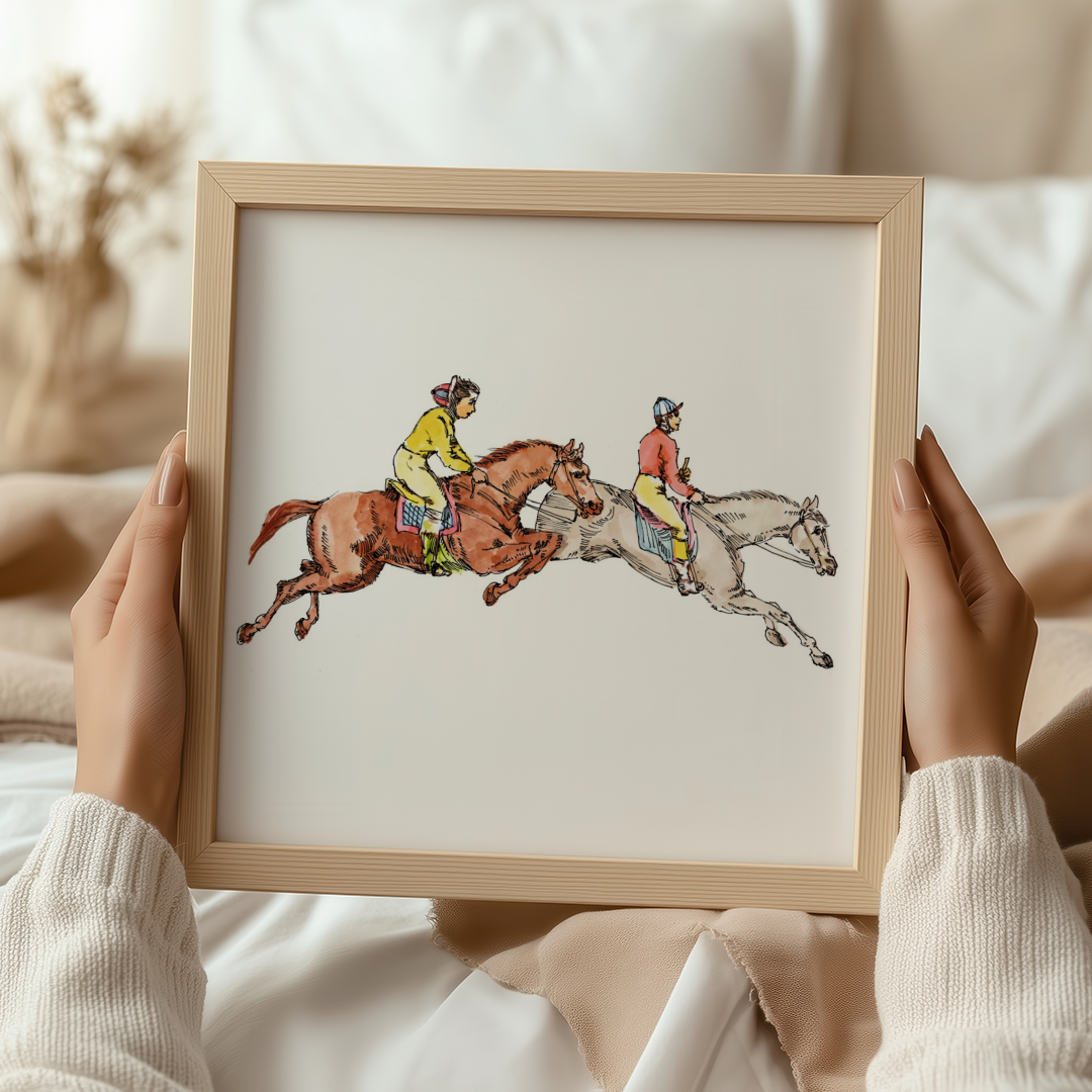 Equestrian Glitter and Sangster Art Print