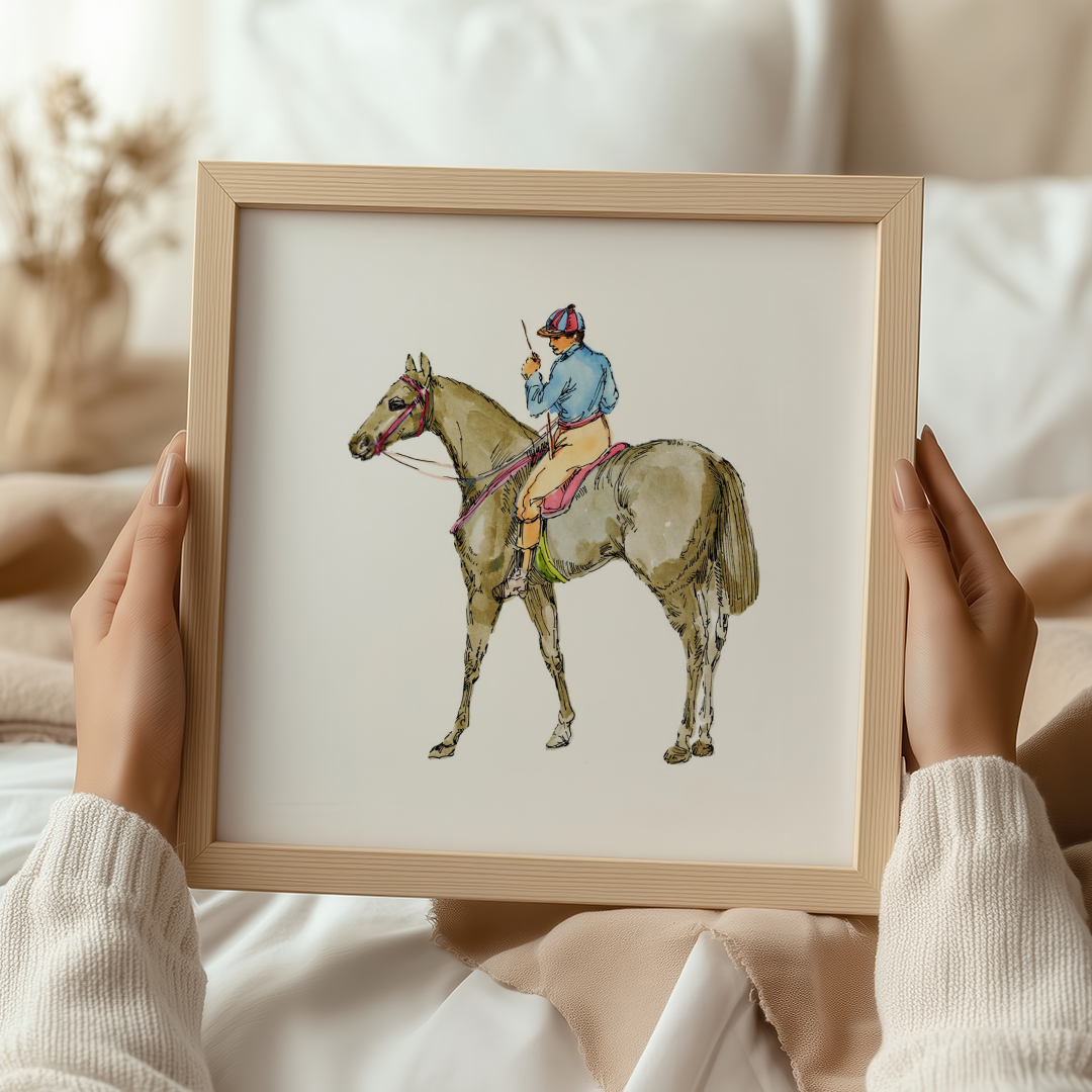 Equestrian Anneli on Polly Art Print