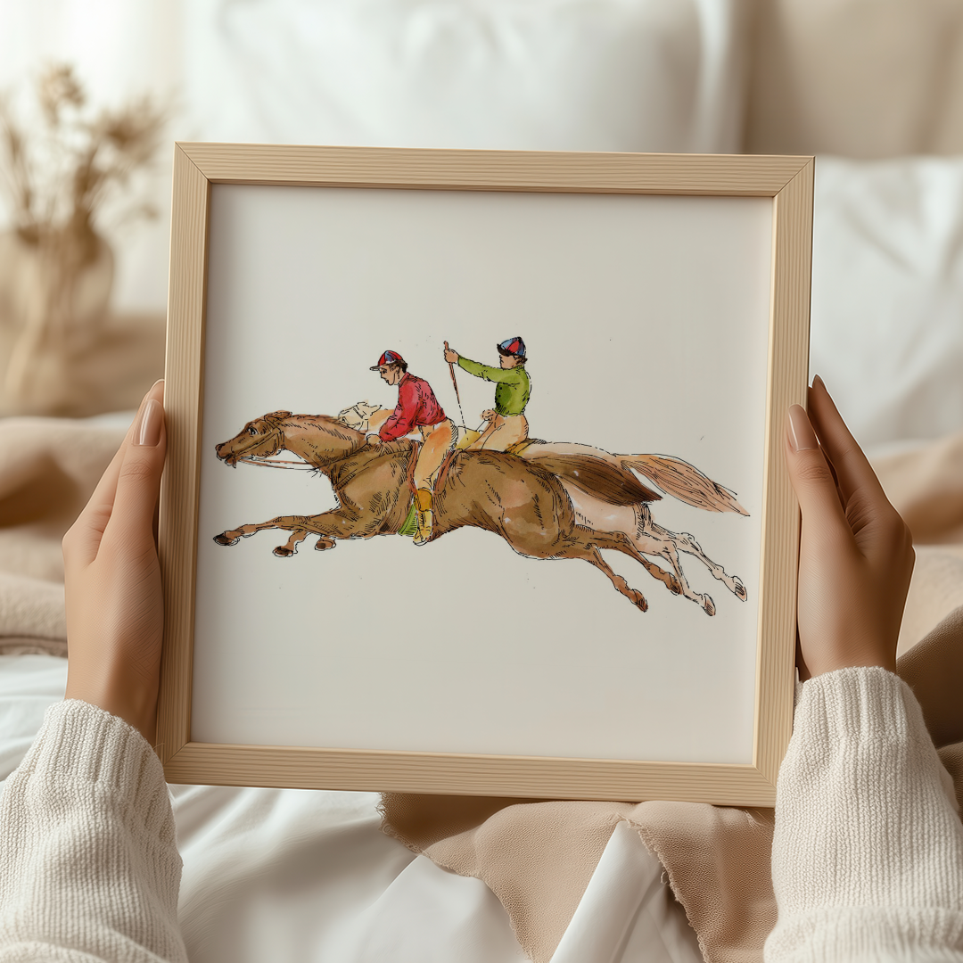 Equestrian Gucci and Scotty Art Print