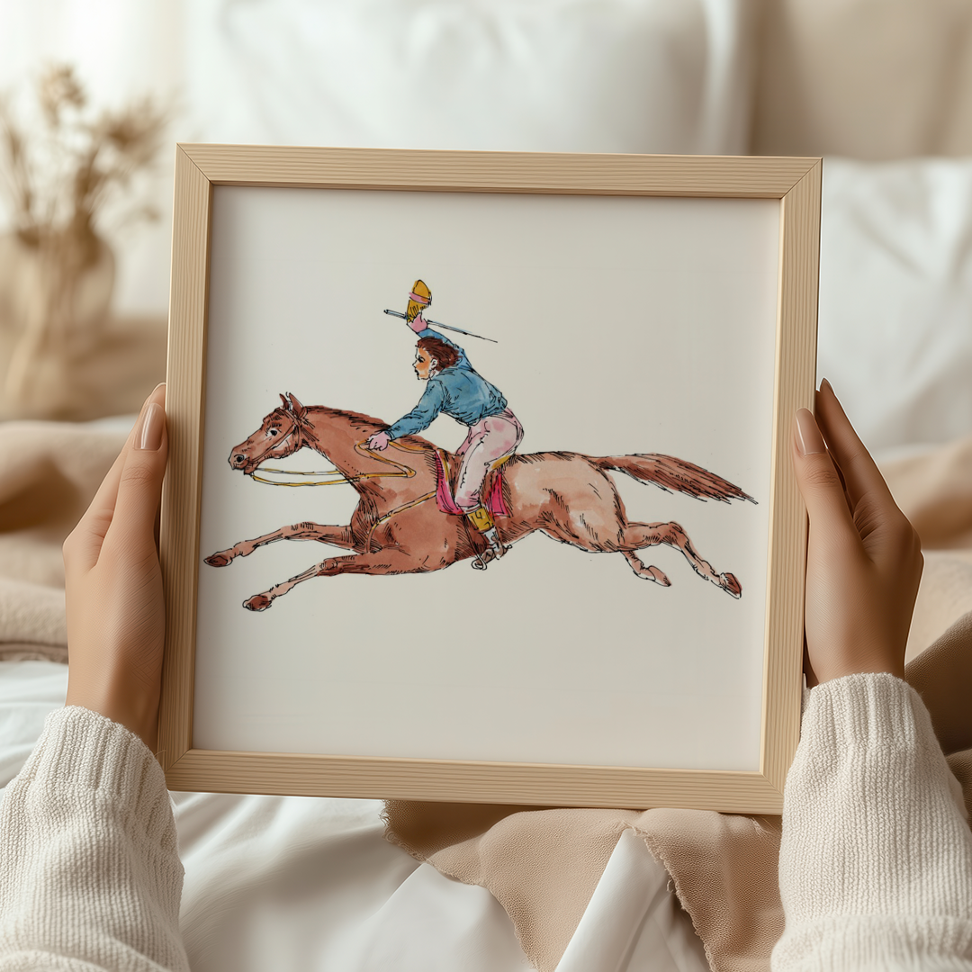Equestrian Mac Art Print