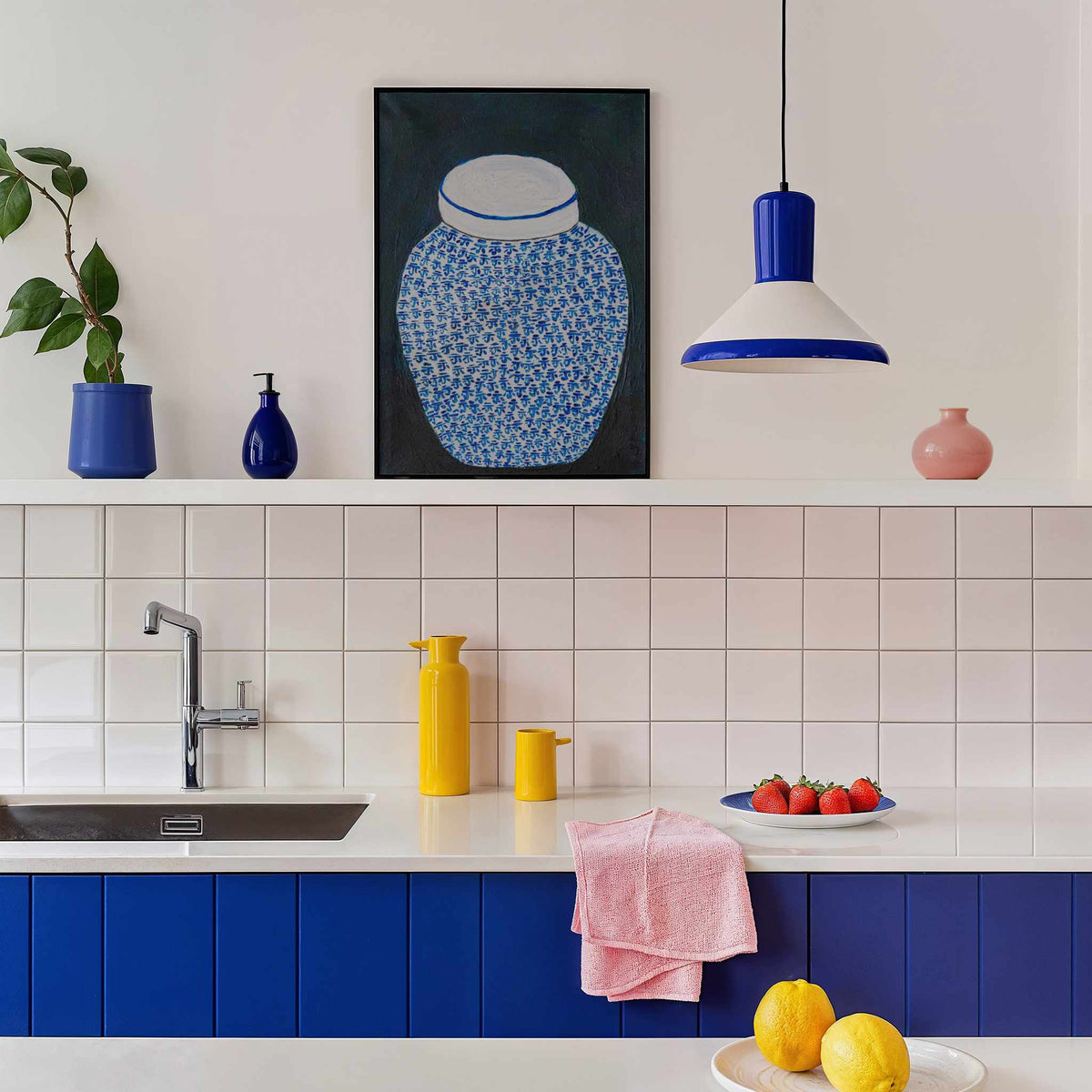 Blue and White Ginger Jar