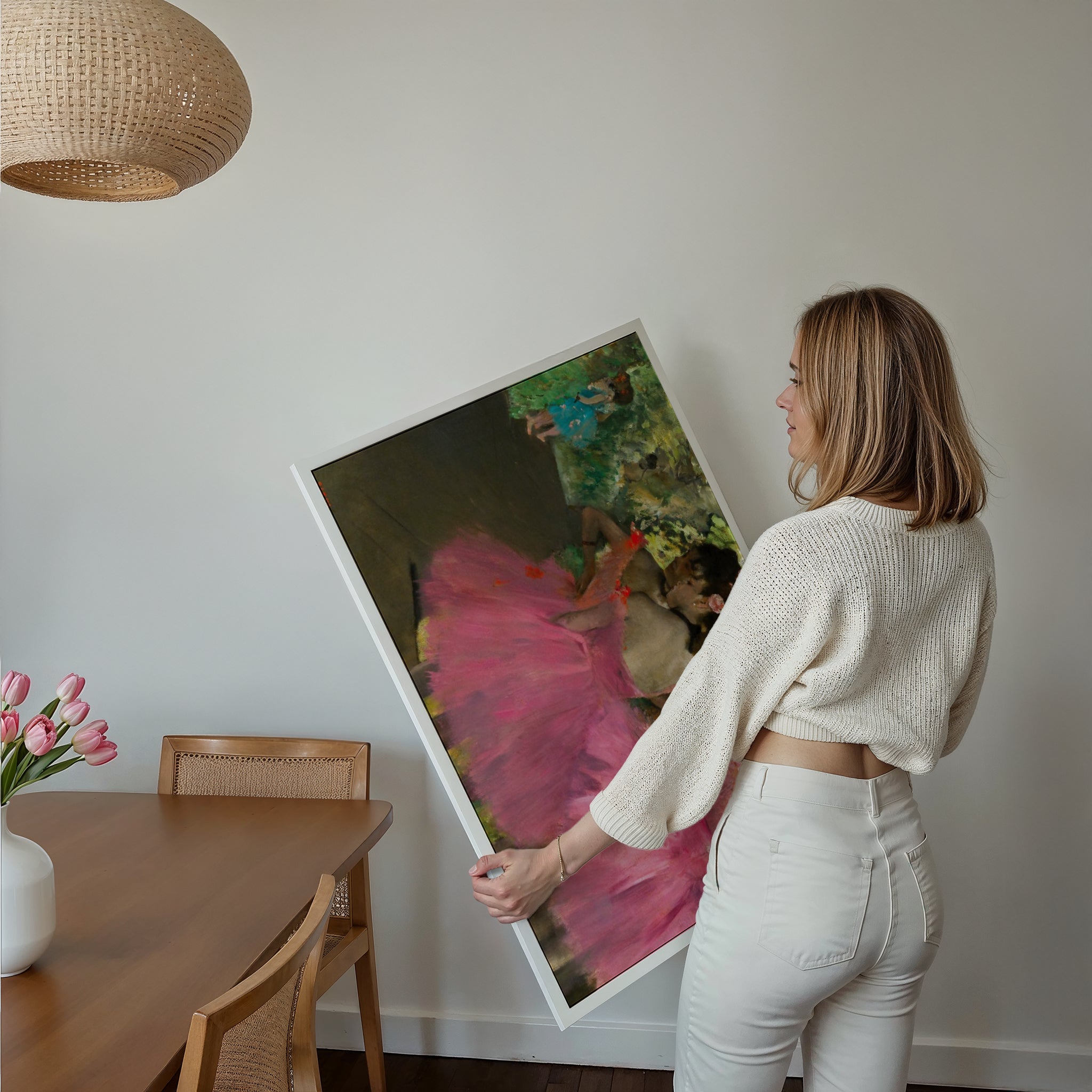 Edgar Degas: "Dancers in pink"