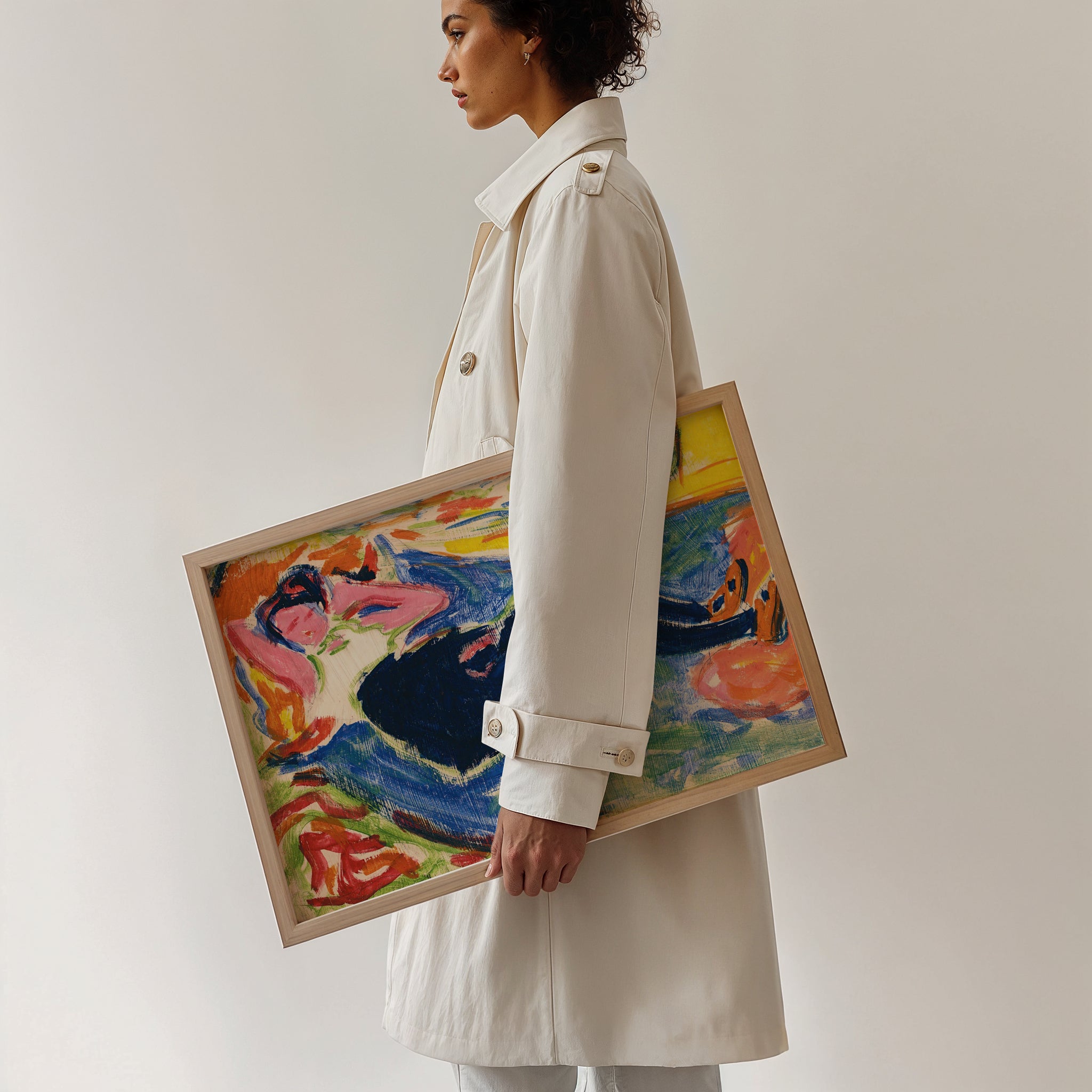 Ernst Ludwig Kirchner "Woman With Black Stockings – The Black Grete (1909)"