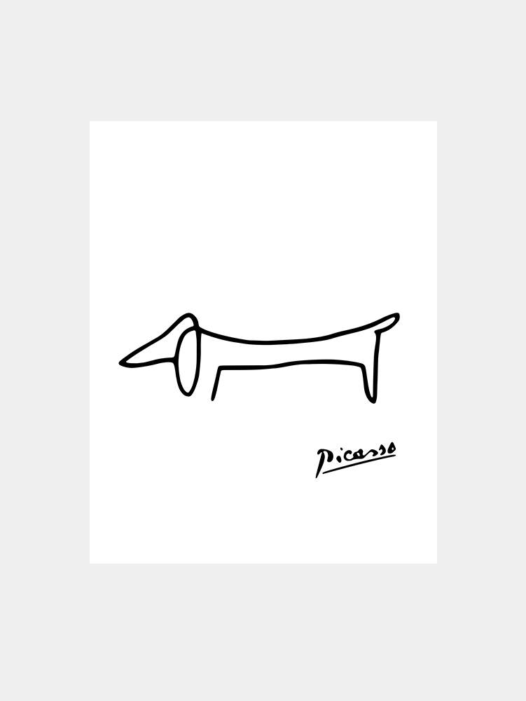 Picasso: Line Drawing Illustration XI Art Print
