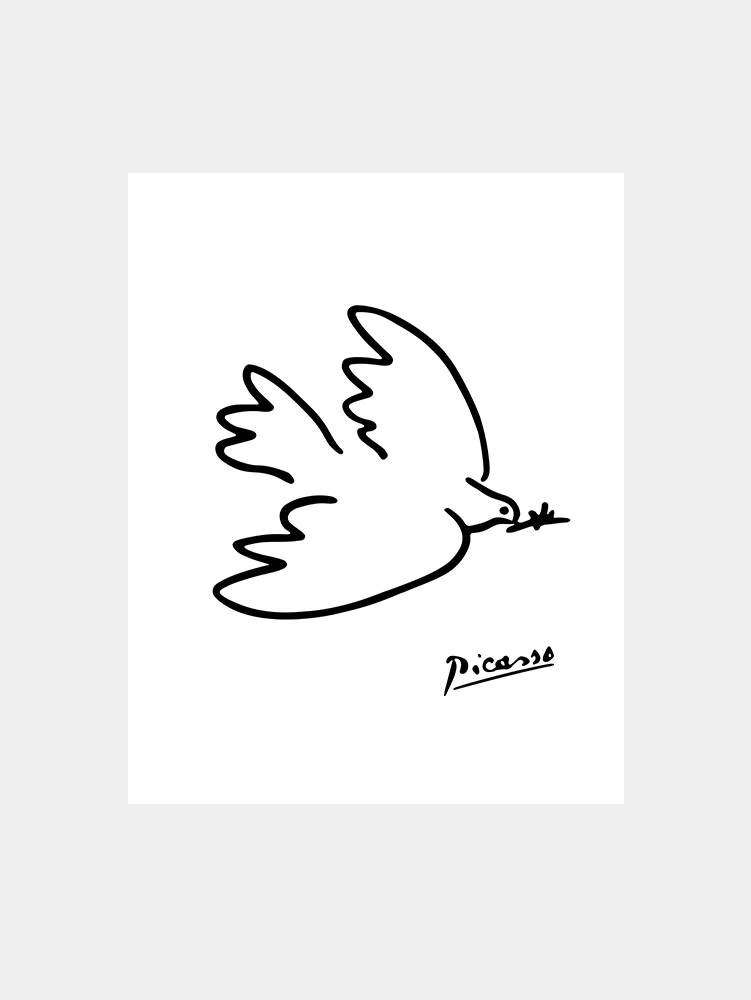 Picasso: Line Drawing Illustration VI Art Print