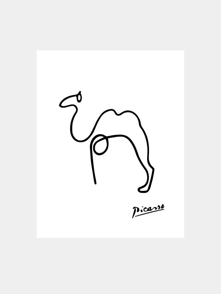 Picasso: Line Drawing Illustration IX Art Print