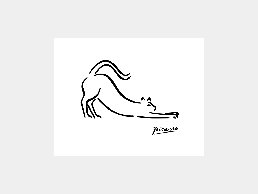 Picasso: Line Drawing Illustration II Art Print
