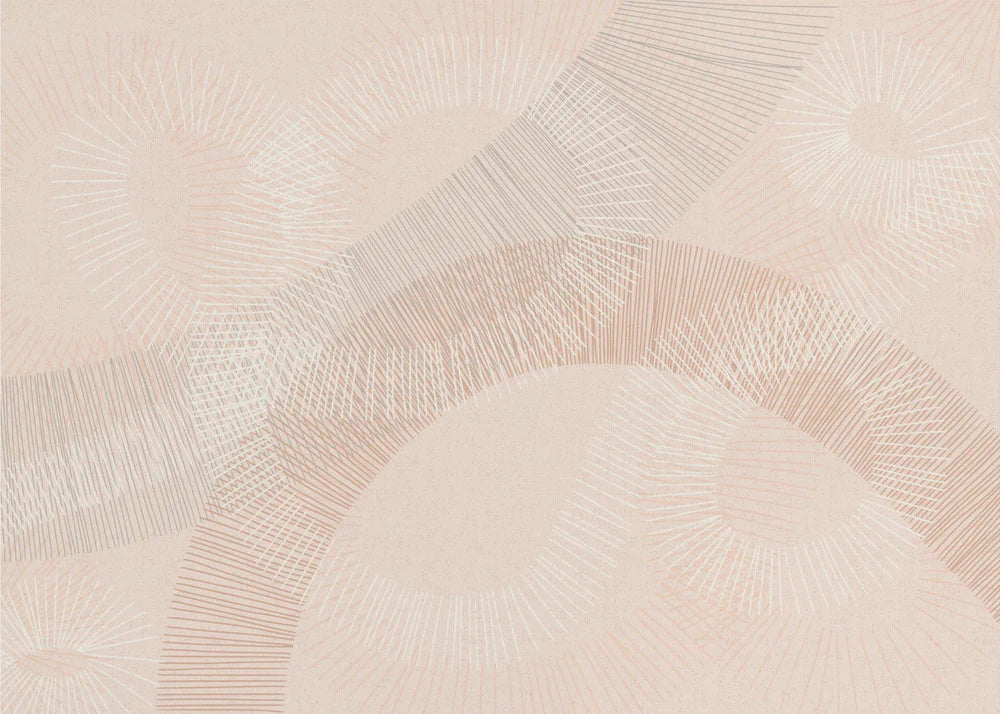 Calming essentials Curved Lines chalky peach