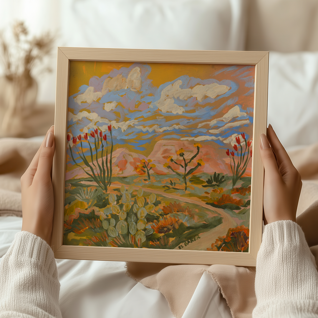 Yellow Landscape Art Print