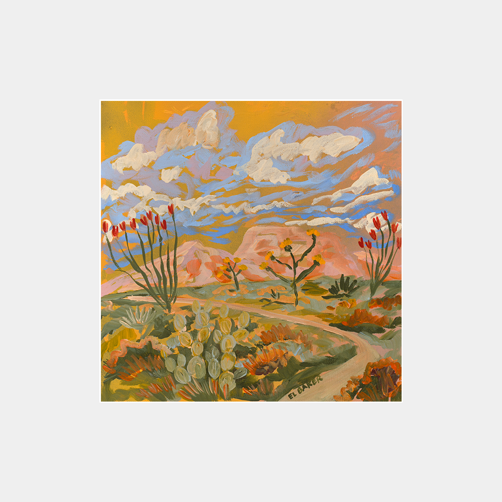 Yellow Landscape Art Print